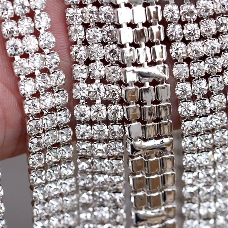 Rhinestone Chain Trim 6mm